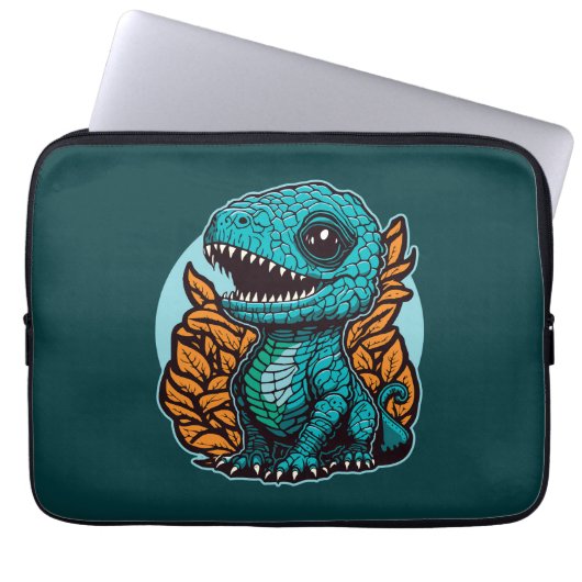 Niedlich Baby Dinosaur Laptopschutzhülle (Vorderseite)