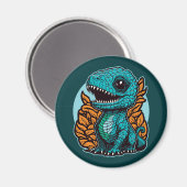 Niedlich Baby Dinosaur Magnet (Vorderseite/Rückseite)