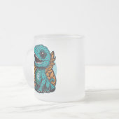 Niedlich Baby Dinosaur Mattglastasse (Vorderseite Links)
