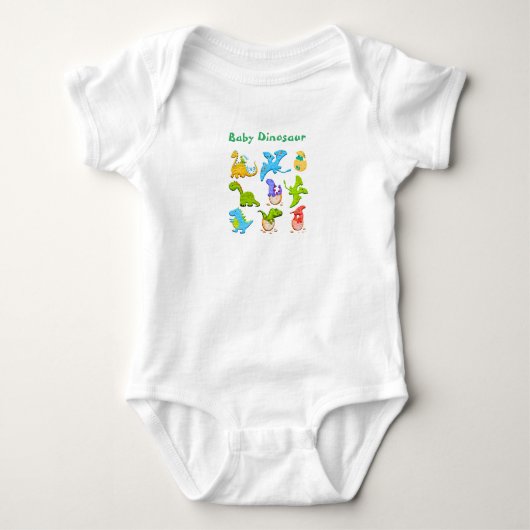 Niedlich Baby Dinosaur Strampler (Vorderseite)