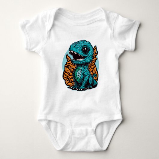 Niedlich Baby Dinosaur Strampler (Vorderseite)