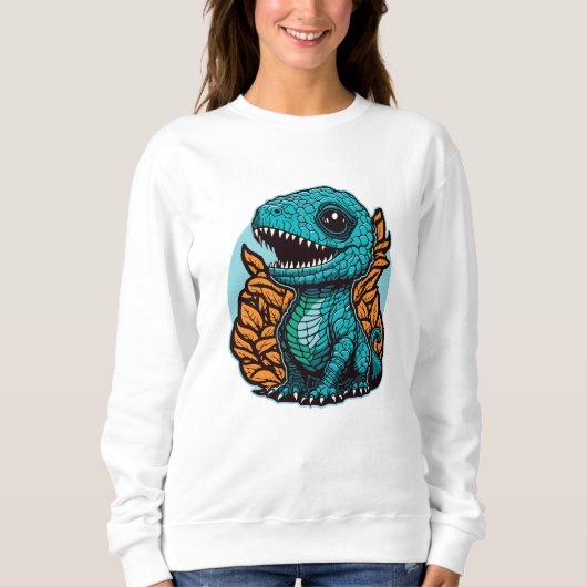 Niedlich Baby Dinosaur Sweatshirt (Vorderseite)
