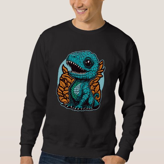 Niedlich Baby Dinosaur Sweatshirt (Vorderseite)