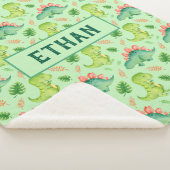 Niedlich Baby Dinosaur T-Rex Stegosaurus Personali Sherpadecke (3/4)