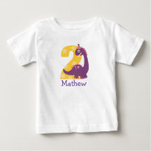 Niedlich Baby Dinosaurier 2. Geburtstag oder 2 Mon