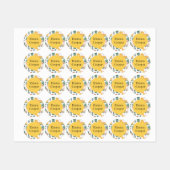 Niedlich Baby Dinosaurier Custom Kids' Etiketten (Blatt)