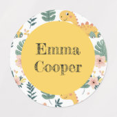 Niedlich Baby Dinosaurier Custom Kids' Etiketten (Design 2)