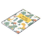 Niedlich Baby Dinosaurier Custom Kids' Notizblock (Linke Seite)