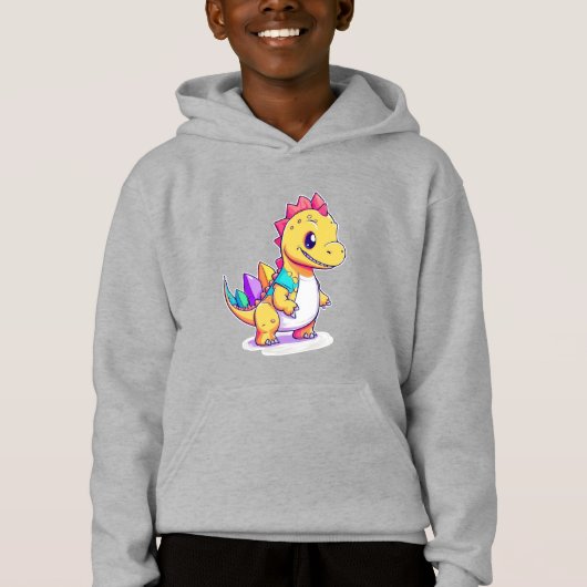 Niedlich Baby Dinosaurier Design Hoodie (Vorderseite)
