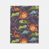 Niedlich Baby Dinosaurier Dino Boys Fleecedecke (Vorderseite)