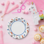 Niedlich Baby Dinosaurier Muster drucken Pappteller (Party)