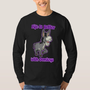 Niedlich Baby Donkey Life Mule T-Shirt