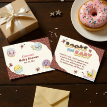 Niedlich Baby Donut Cartoon Babydusche Bücher für