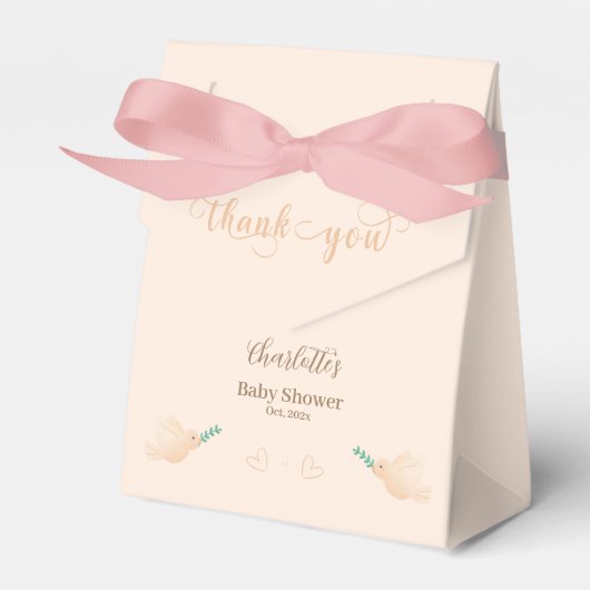 Niedlich Baby Dove Baby Dusche Geschenkschachtel (Vorderseite)