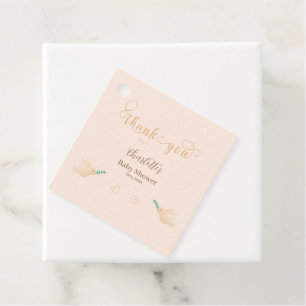 Niedlich Baby Dove Baby Duwer Fevor Tags Geschenkanhänger