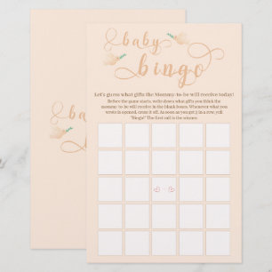Niedlich Baby Dove Baby Showdusche Bingo Game Flye