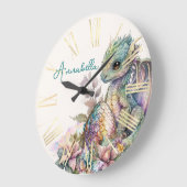 Niedlich Baby Dragon Egg Große Wanduhr (Winkel)