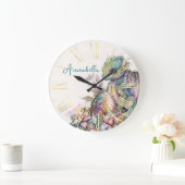 Niedlich Baby Dragon Egg Große Wanduhr (Zuhause)