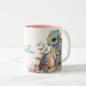 Niedlich Baby Dragon Egg Zweifarbige Tasse (VorderseiteRechts)