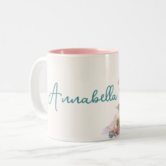 Niedlich Baby Dragon Egg Zweifarbige Tasse (Vorderseite Links)