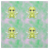 Niedlich Baby Dragon Green & Blue Stoff (Muster)