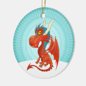 Niedlich Baby Dragon Keramik Ornament (Links)