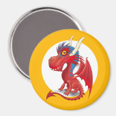 Niedlich Baby Dragon Magnet (Vorderseite/Rückseite)