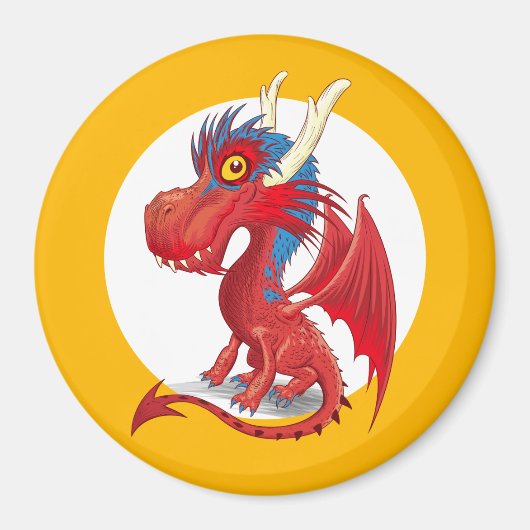 Niedlich Baby Dragon Magnet (Vorne)