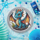 Niedlich Baby Dragon Pappteller (Party)