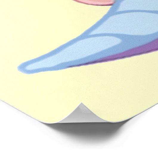 Niedlich Baby Dragon Poster (Ecke)