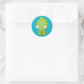 Niedlich Baby Dragon Runder Aufkleber (Tasche)