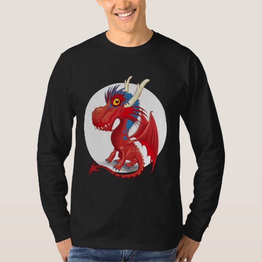 Niedlich Baby Dragon T-Shirt (Vorderseite)