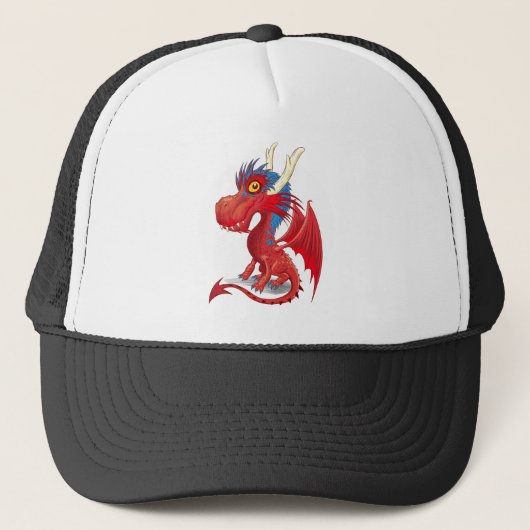 Niedlich Baby Dragon Truckerkappe (Vorderseite)