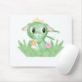 Niedlich Baby Dragon Watercolor Mousepad (Mit Mouse)