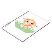 Niedlich Baby Dragon Watercolor Notizblock (Linke Seite)