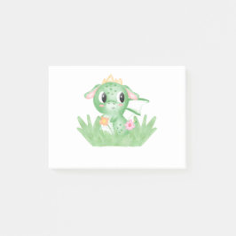 Niedlich Baby Dragon Watercolor Post-it Klebezettel
