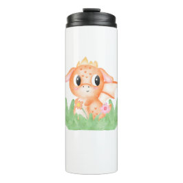 Niedlich Baby Dragon Watercolor Thermosbecher
