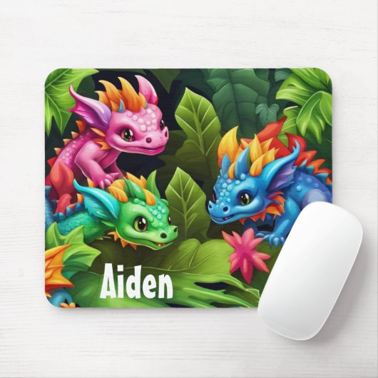 Niedlich Baby Dragons Mousepad (Mit Mouse)