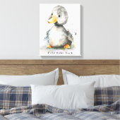 Niedlich Baby Duck Watercolor Leinwanddruck (Insitu (Schlafzimmer))