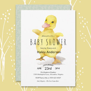 Niedlich Baby Duckling Baby Dusche Einladung