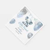Niedlich Baby Dusche blau Elephant Boy Balloons Serviette (Ecke)