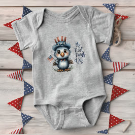 Niedlich Baby Eagle Amerikanische Unabhängigkeitst Baby Strampler