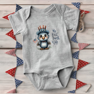 Niedlich Baby Eagle Amerikanische Unabhängigkeitst Strampler