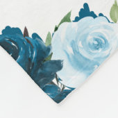 Niedlich Baby Elephant Baby Navy & Cream Fleecedecke (Ecke)