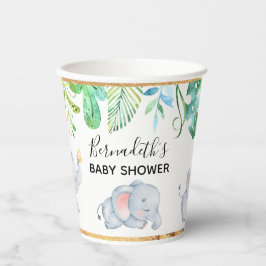 Niedlich Baby Elephant Babydusche Papiertasse Pappbecher