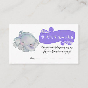 Niedlich Baby Elephant   Babyparty Begleitkarte