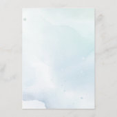 Niedlich Baby Elephant Blue Rose Begleitkarte (Rückseite)