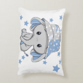 Niedlich Baby Elephant Boy Dekokissen (Rückseite(Vertikal))