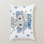 Niedlich Baby Elephant Boy Dekokissen (Vorderseite(Vertikal))