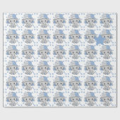 Niedlich Baby Elephant Boy Geschenkpapier (Flach)